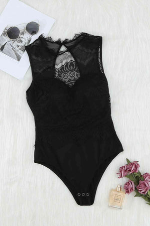 a black bodysuit with a skull on the back