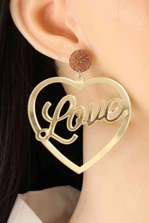 Uplifting Aura Love Heart Dangle Earrings-MXSTUDIO.COM