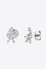 Uppermost Zircon 925 Sterling Silver Stud Earrings - MXSTUDIO.COM