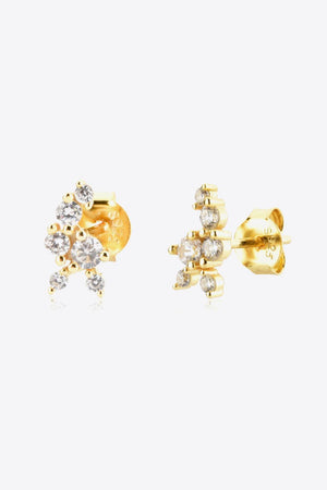 Uppermost Zircon 925 Sterling Silver Stud Earrings - MXSTUDIO.COM