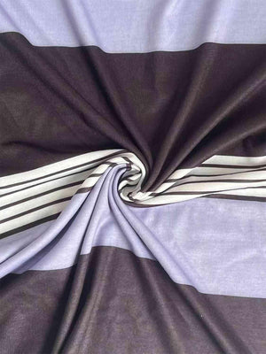 a close up of a black and white striped fabric