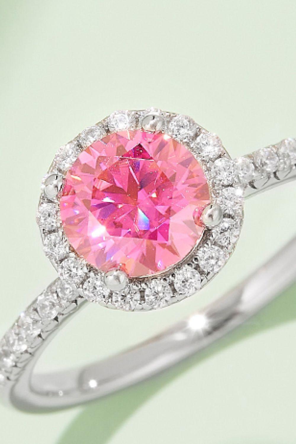 Utmost Brilliance Halo 1 Carat Moissanite Ring - MXSTUDIO.COM