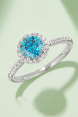 Utmost Brilliance Halo 1 Carat Moissanite Ring - MXSTUDIO.COM