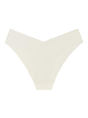 a women's white panties with a high waist