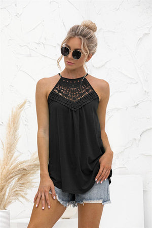 Vacation Ready Halter Neck Tank Top - MXSTUDIO.COM