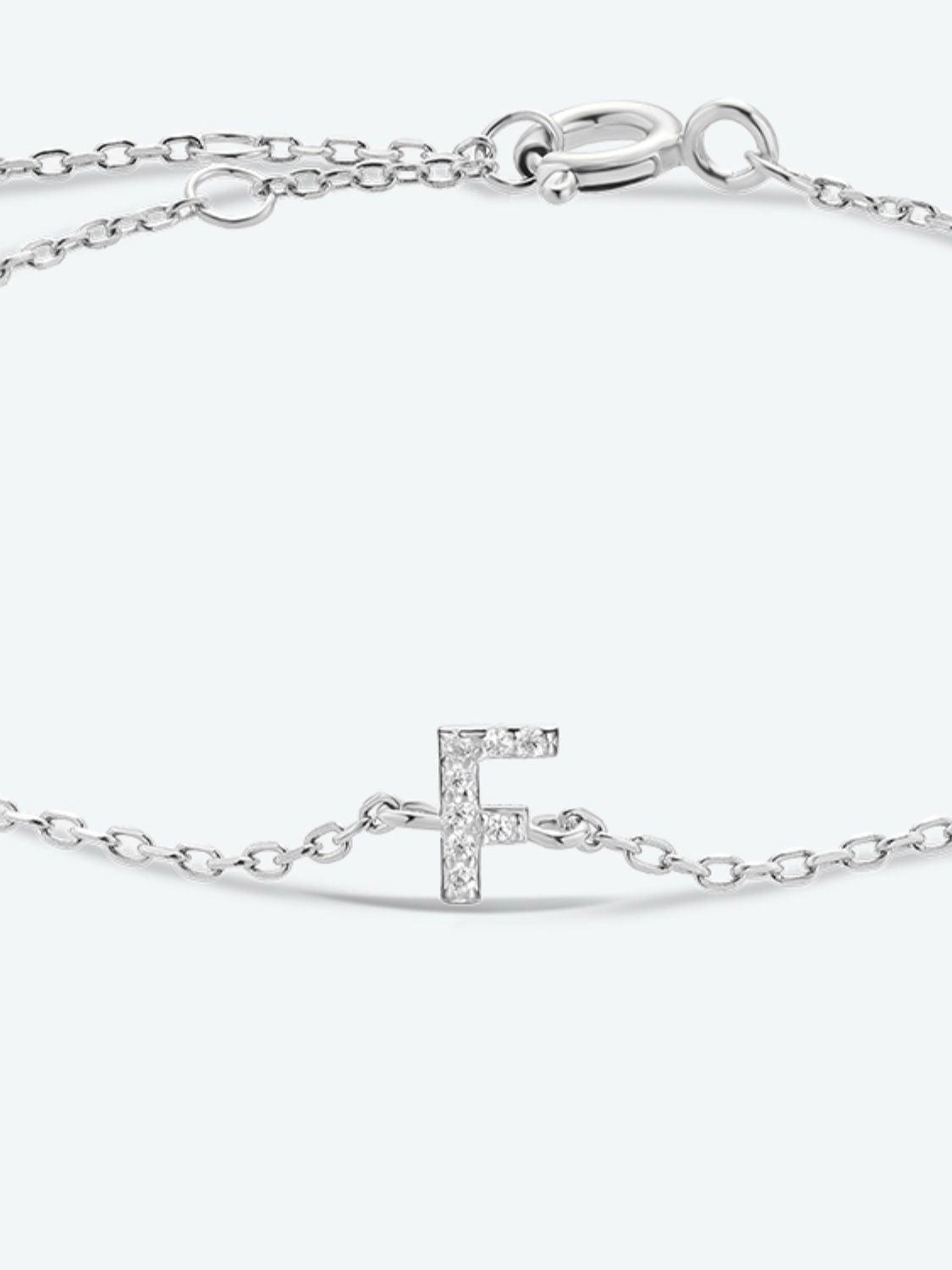 Valuable A To F Zircon 925 Sterling Silver Bracelet-MXSTUDIO.COM