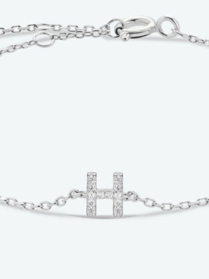 Valuable G To K Zircon 925 Sterling Silver Bracelet-MXSTUDIO.COM