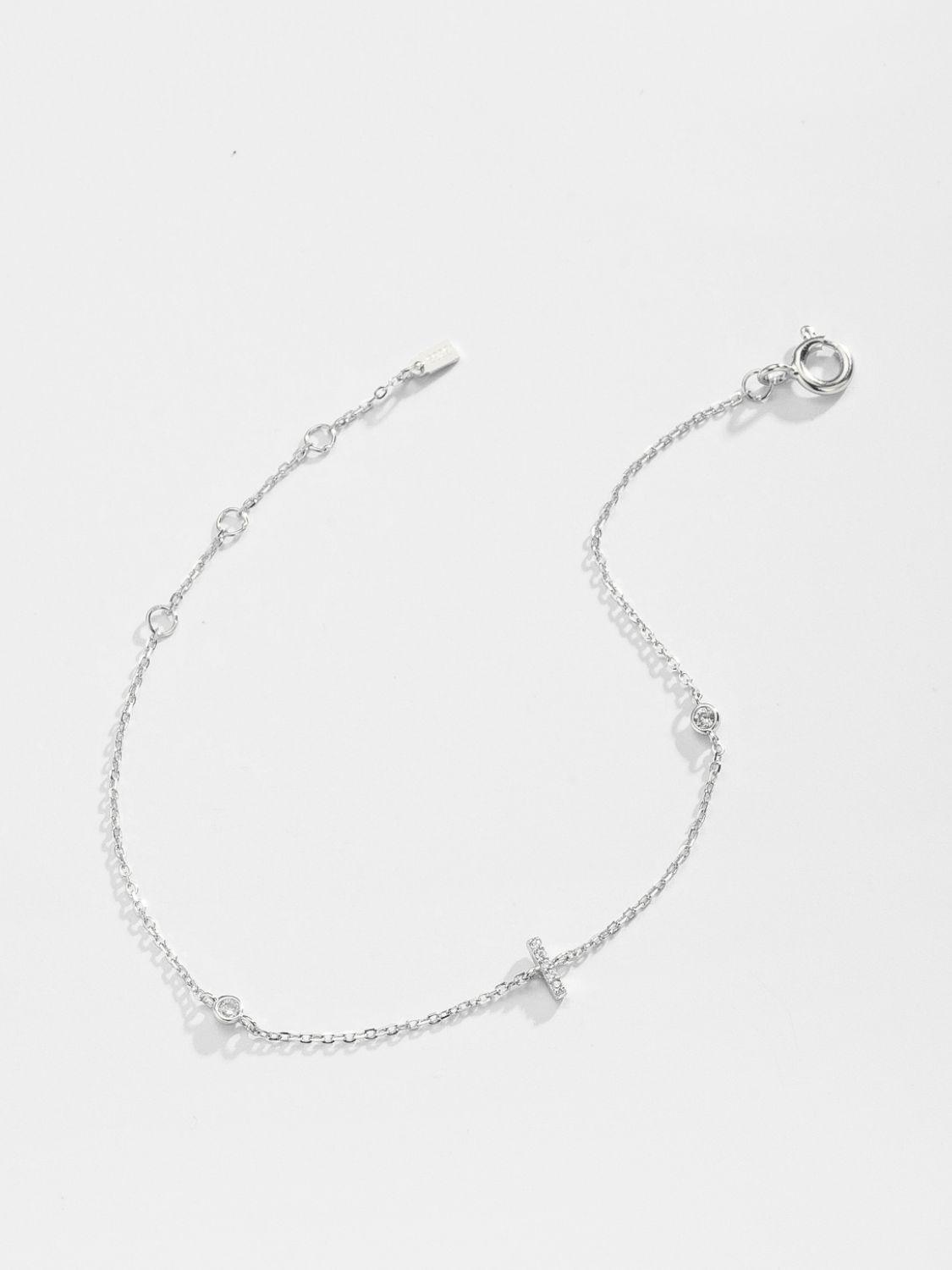 Valuable G To K Zircon 925 Sterling Silver Bracelet-MXSTUDIO.COM