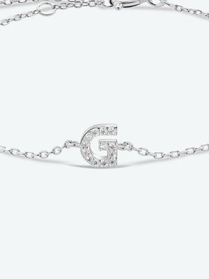 Valuable G To K Zircon 925 Sterling Silver Bracelet-MXSTUDIO.COM