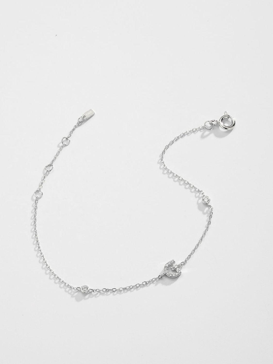 Valuable G To K Zircon 925 Sterling Silver Bracelet-MXSTUDIO.COM