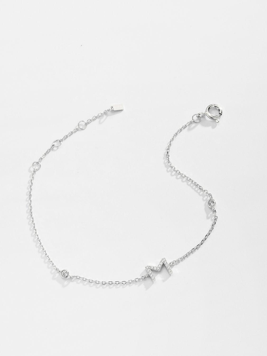 Valuable L To P Zircon 925 Sterling Silver Bracelet-MXSTUDIO.COM