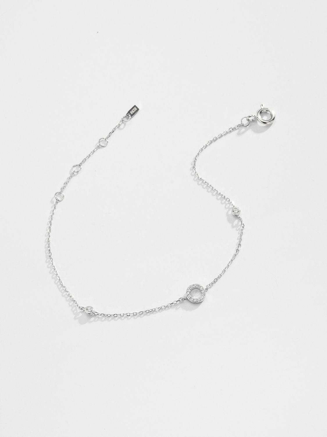 Valuable L To P Zircon 925 Sterling Silver Bracelet-MXSTUDIO.COM