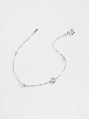 Valuable L To P Zircon 925 Sterling Silver Bracelet-MXSTUDIO.COM