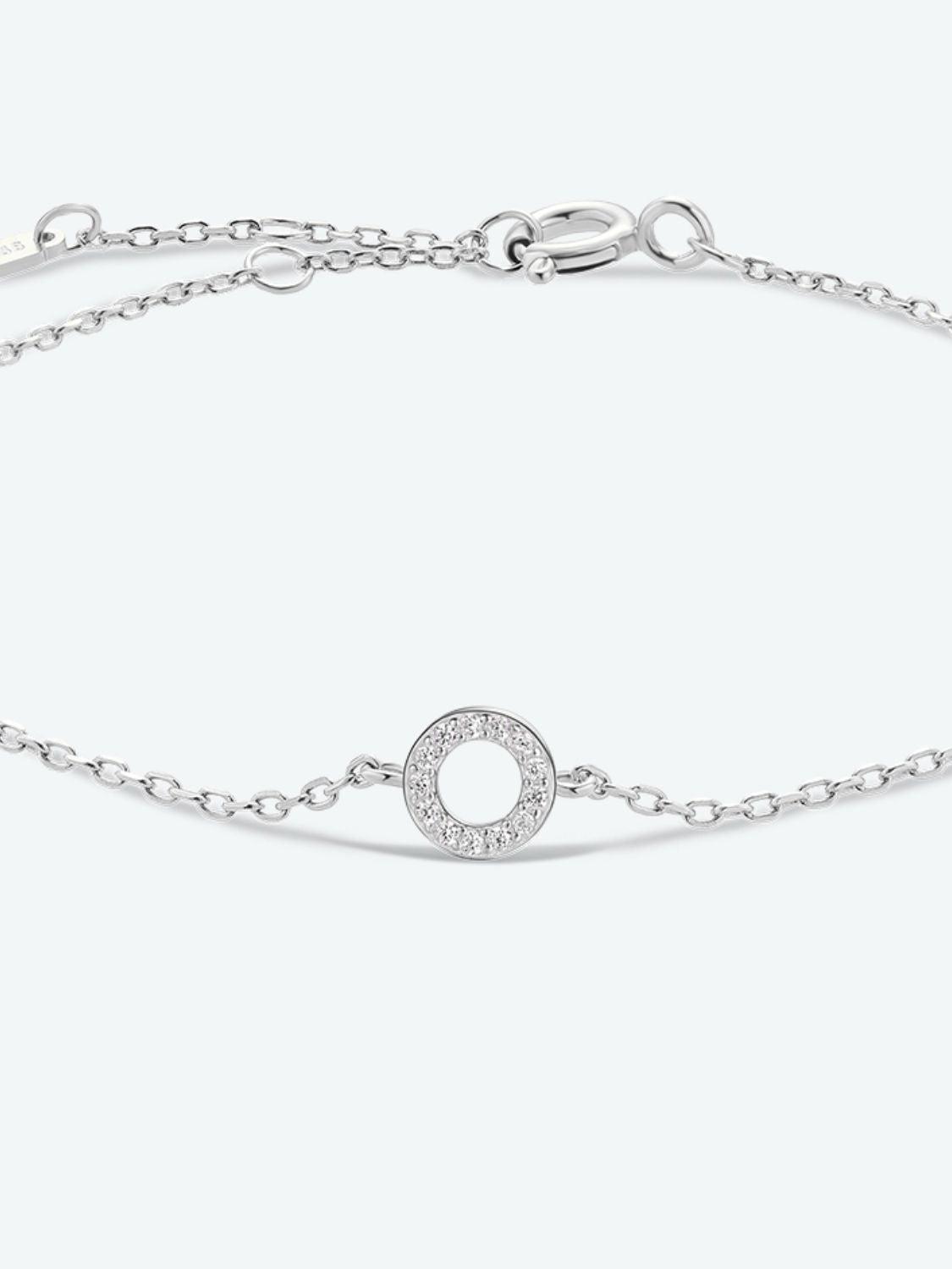 Valuable L To P Zircon 925 Sterling Silver Bracelet-MXSTUDIO.COM