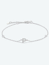 Valuable L To P Zircon 925 Sterling Silver Bracelet-MXSTUDIO.COM