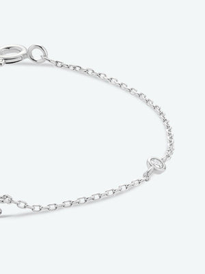 Valuable Q To U Zircon 925 Sterling Silver Bracelet-MXSTUDIO.COM