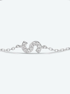 Valuable Q To U Zircon 925 Sterling Silver Bracelet-MXSTUDIO.COM