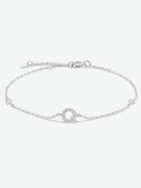 Valuable Q To U Zircon 925 Sterling Silver Bracelet-MXSTUDIO.COM