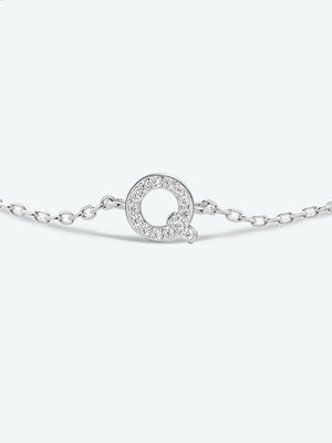 Valuable Q To U Zircon 925 Sterling Silver Bracelet-MXSTUDIO.COM