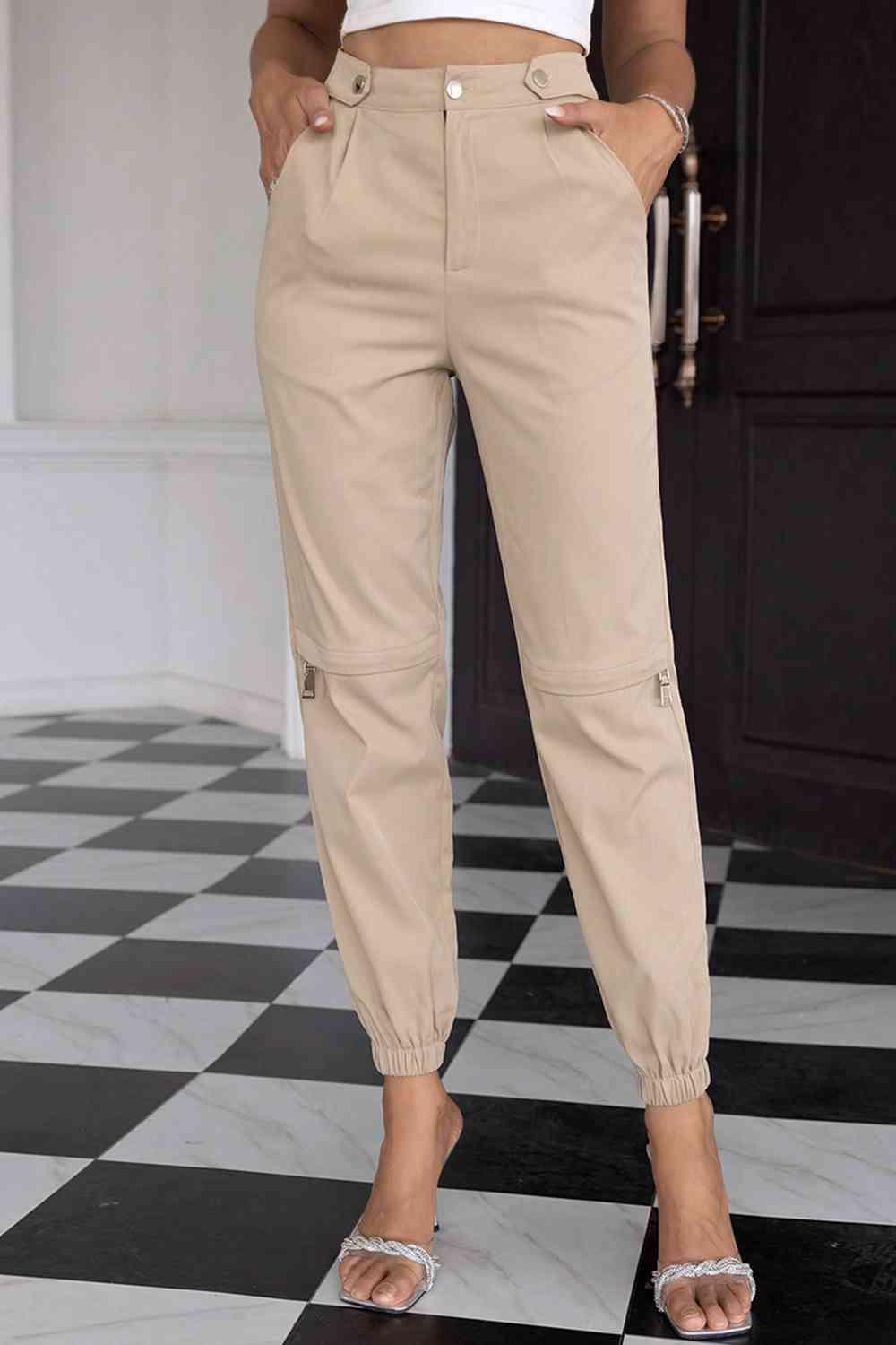 Versatile Chic High Waisted Jogger Pants - MXSTUDIO.COM