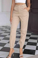 Versatile Chic High Waisted Jogger Pants - MXSTUDIO.COM