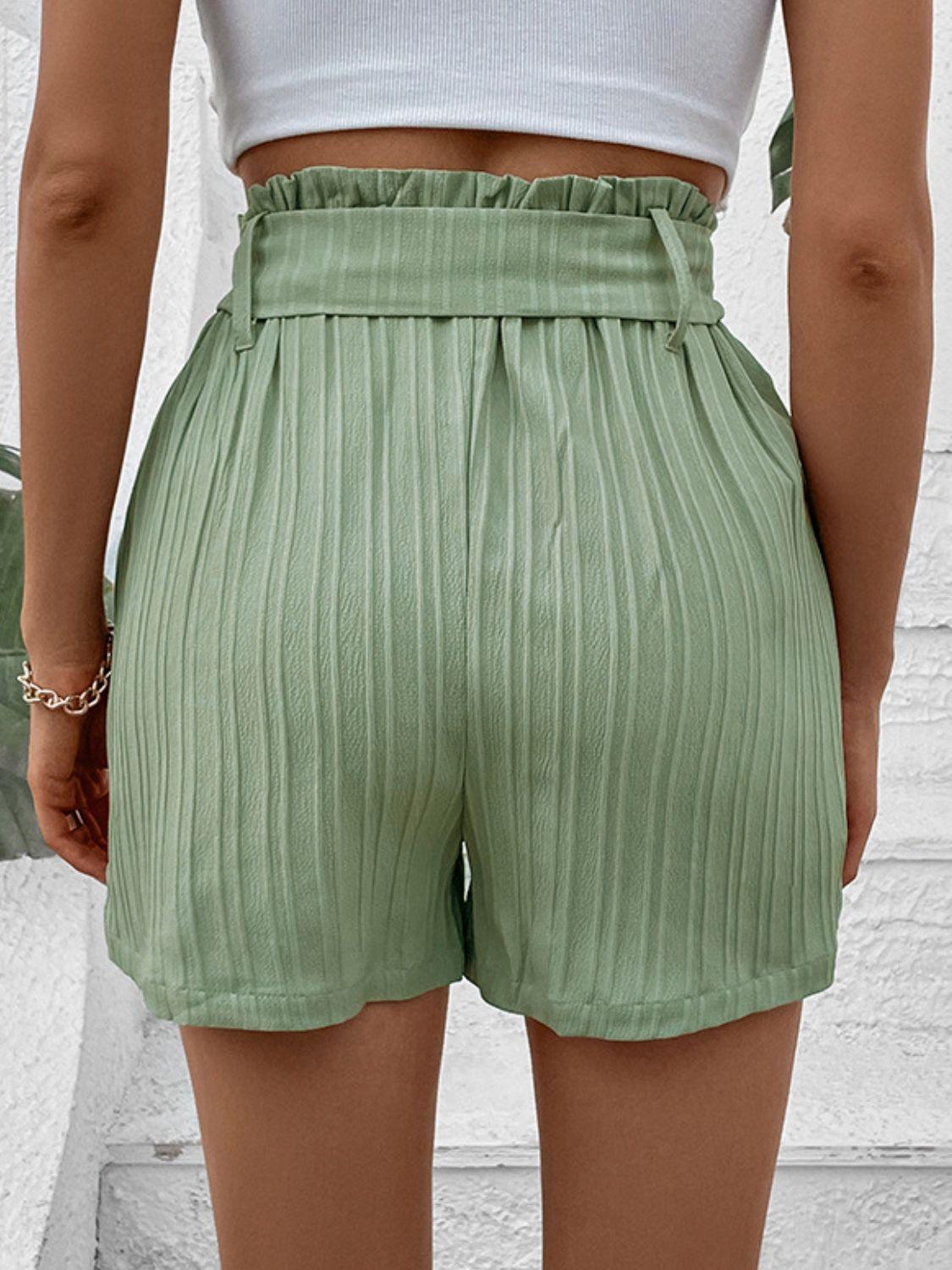 Versatile Choice High Waisted Shorts With Belt - MXSTUDIO.COM