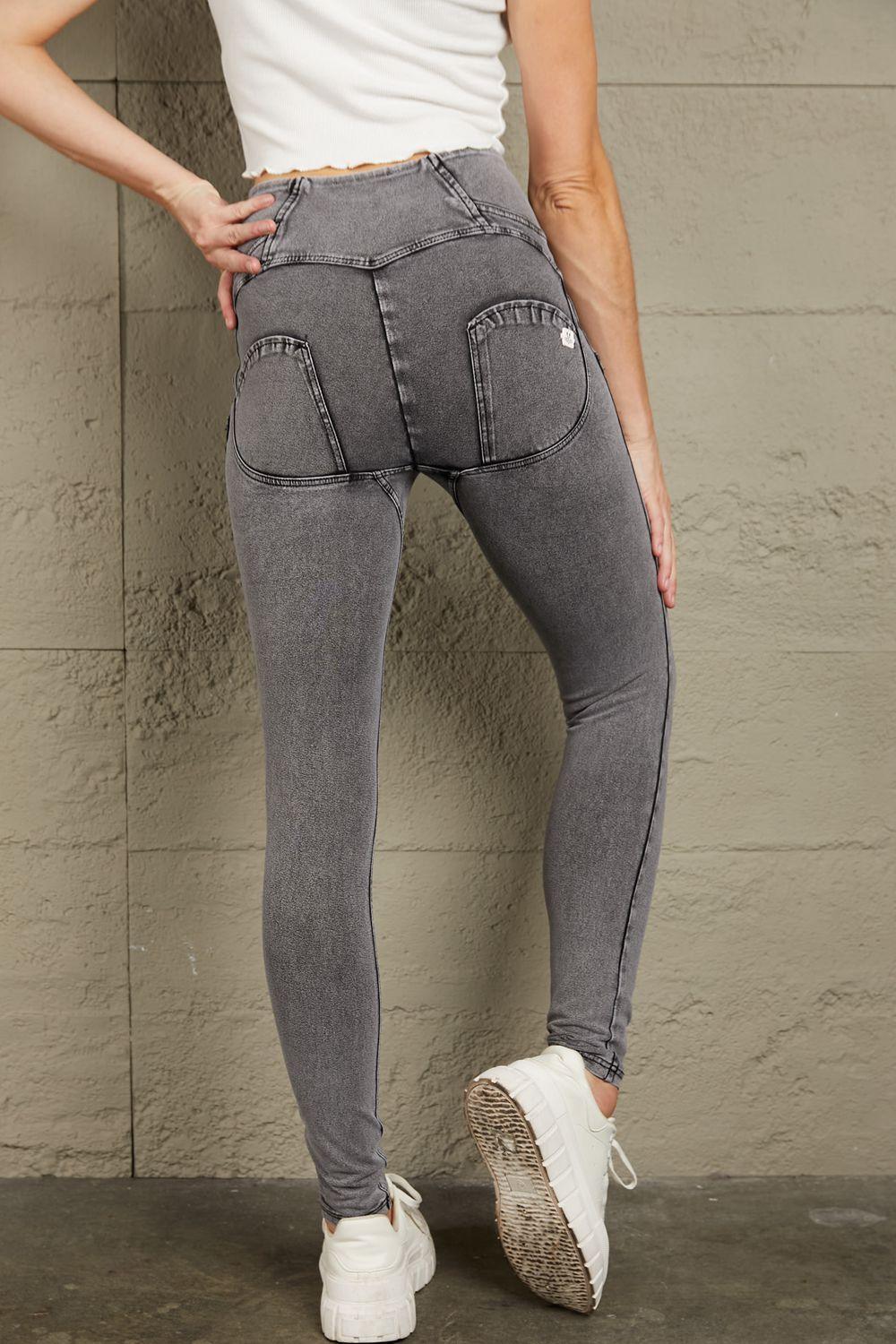 Versatile High Waisted Stretch Skinny Jeans - MXSTUDIO.COM