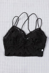 Versatile Lace Detail Bralette With Smocked Back - MXSTUDIO.COM