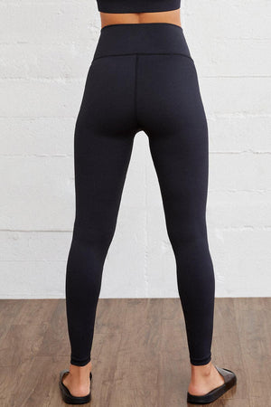 Versatile Slim Fit Black V Waist Leggings - MXSTUDIO.COM