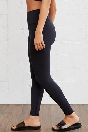 Versatile Slim Fit Black V Waist Leggings - MXSTUDIO.COM