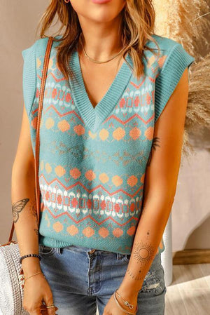 Versatile V Neck Pullover Sweater Vest-MXSTUDIO.COM