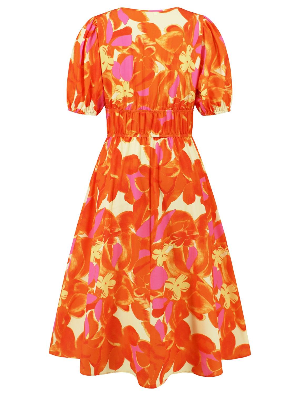 a dress with a flower pattern on it