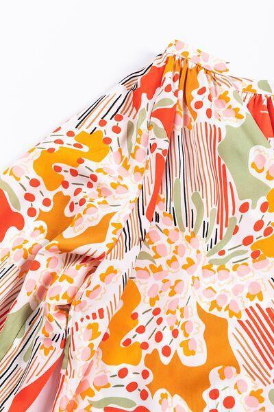 a close up of a colorful dress on a white background