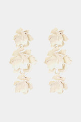 Vibrant Zinc Alloy Flower Dangle Earrings-MXSTUDIO.COM