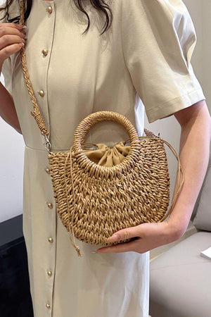 Vintage-Inspired Dual Strap Crochet Crossbody Bag - MXSTUDIO.COM