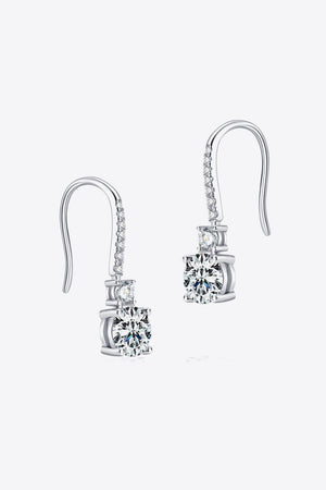 Visual Appeal 2 Carat Moissanite Drop Earrings - MXSTUDIO.COM