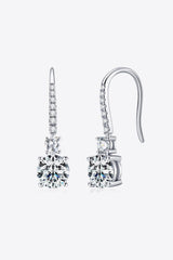 Visual Appeal 2 Carat Moissanite Drop Earrings - MXSTUDIO.COM