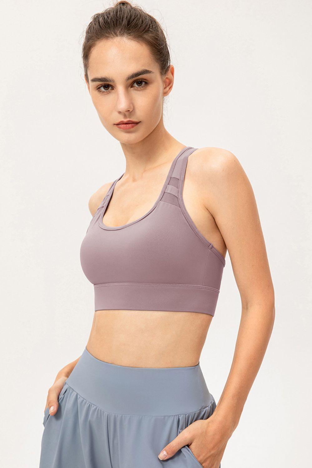 Vitality And Beauty Racerback Sports Bra - MXSTUDIO.COM