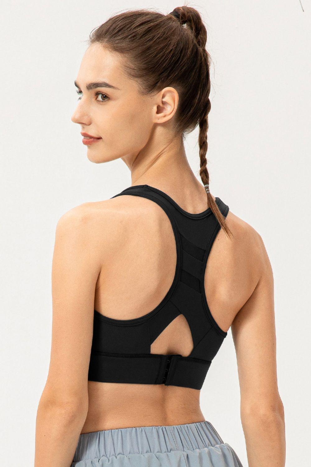 Vitality And Beauty Racerback Sports Bra - MXSTUDIO.COM