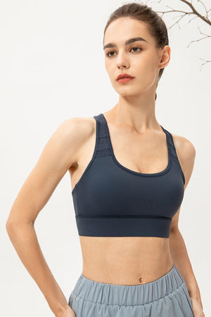 Vitality And Beauty Racerback Sports Bra - MXSTUDIO.COM