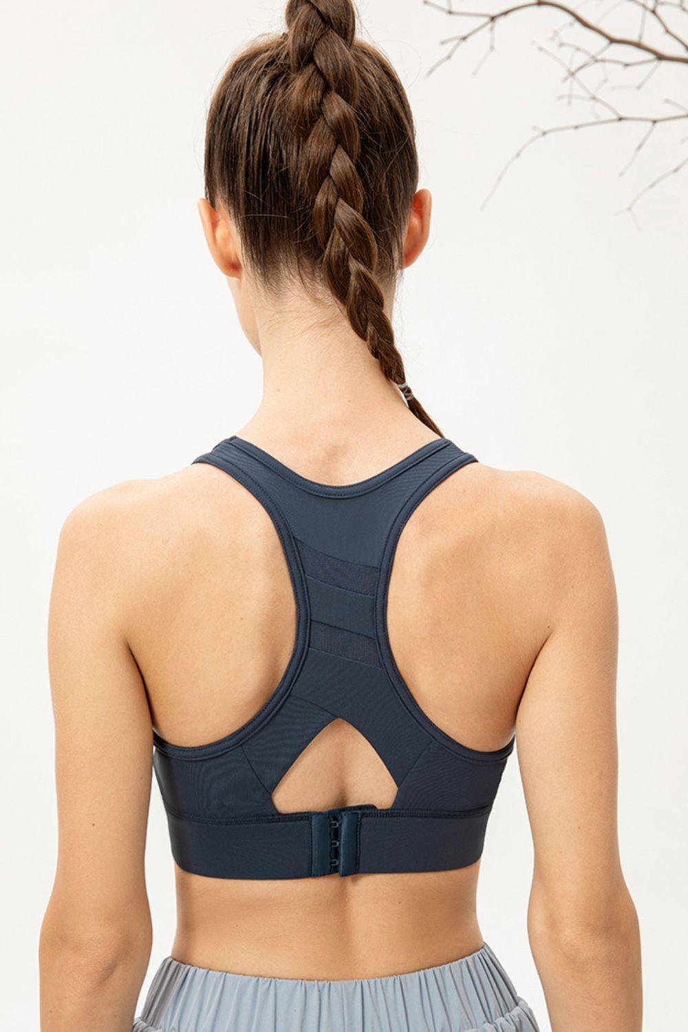 Vitality And Beauty Racerback Sports Bra - MXSTUDIO.COM