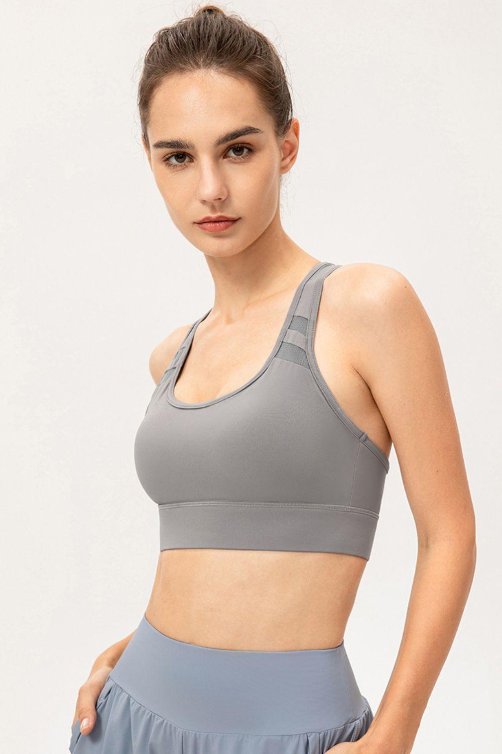 Vitality And Beauty Racerback Sports Bra - MXSTUDIO.COM