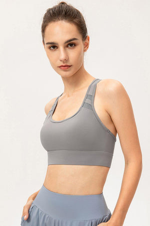 Vitality And Beauty Racerback Sports Bra - MXSTUDIO.COM