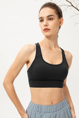 Vitality And Beauty Racerback Sports Bra - MXSTUDIO.COM