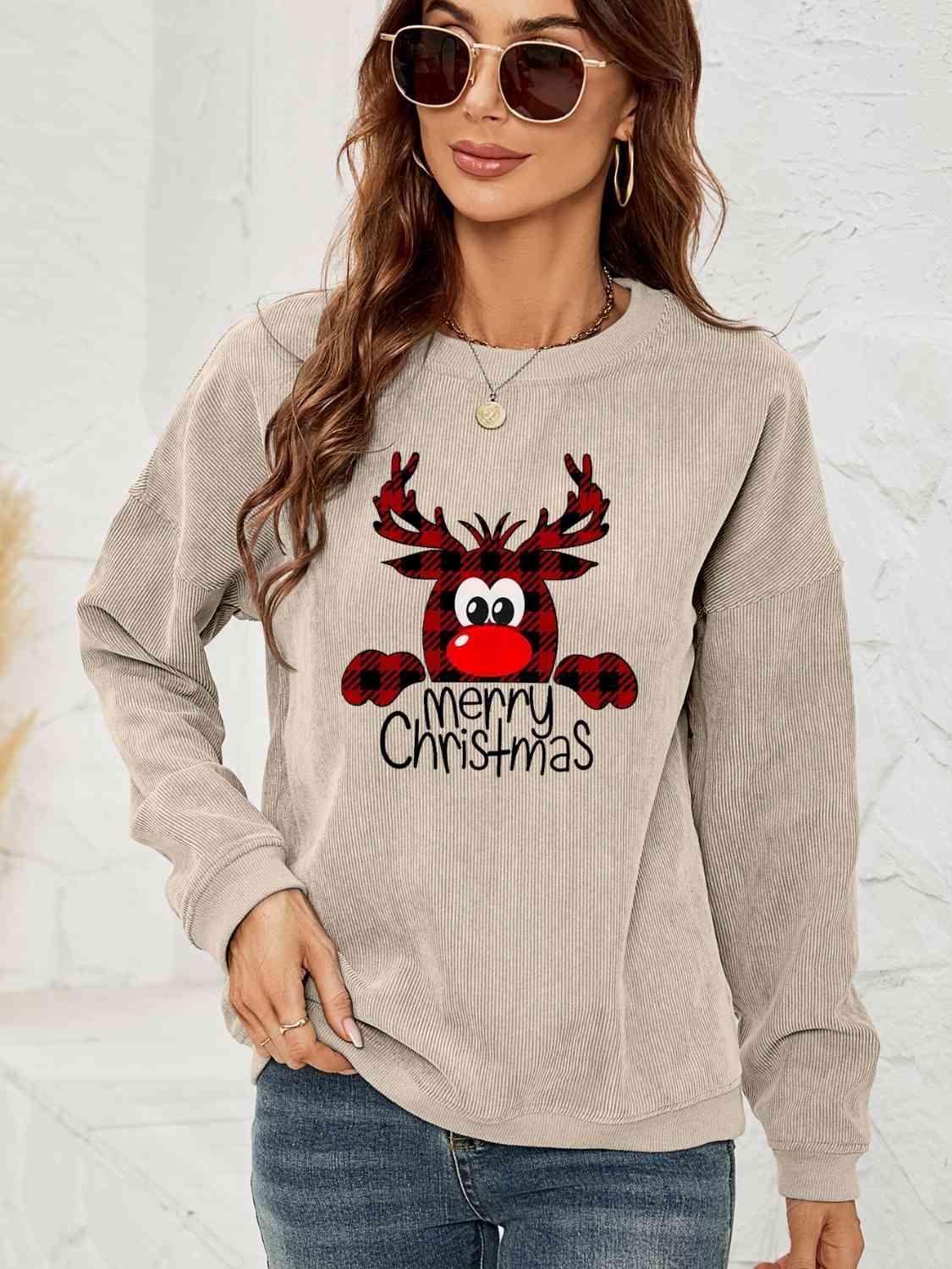 Warm Embraced Merry Christmas Sweatshirt-MXSTUDIO.COM