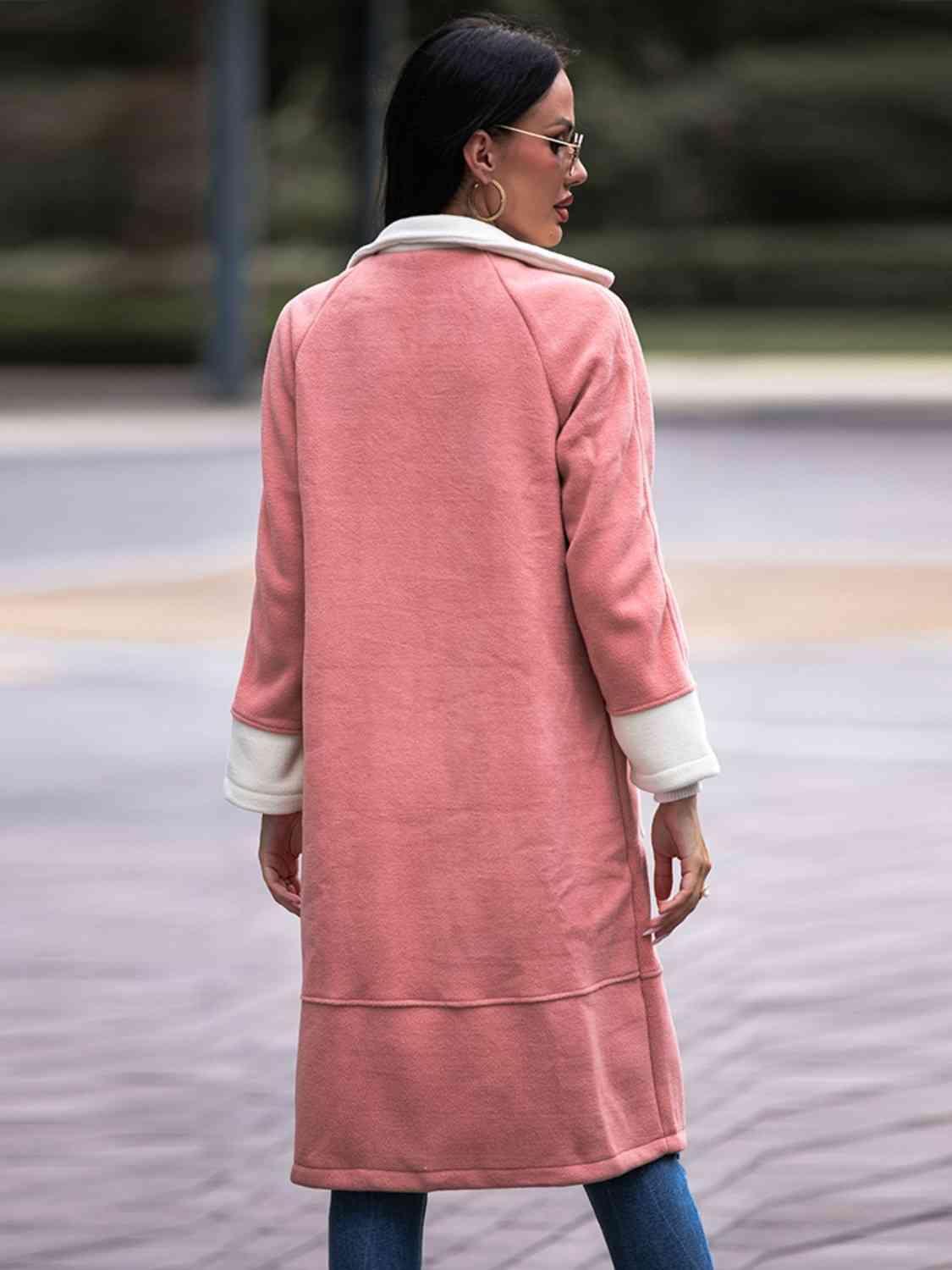 Warm In Style Double Breasted Long Coat-MXSTUDIO.COM