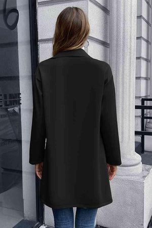 Warm Sophistication Long Double Breasted Blazer-MXSTUDIO.COM