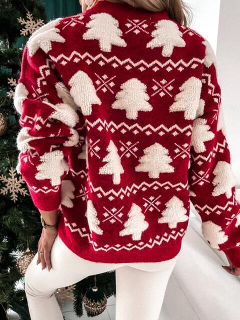 Warmth Of Holiday Christmas Tree Sweater-MXSTUDIO.COM