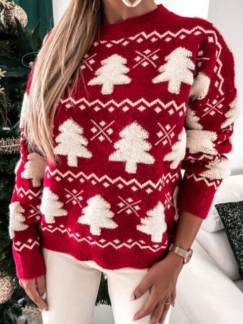 Warmth Of Holiday Christmas Tree Sweater-MXSTUDIO.COM