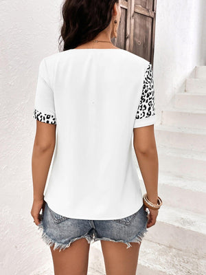 Watch Me Short Sleeve Leopard Tee - MXSTUDIO.COM